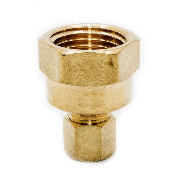 #66 1/4 Inch X 1/8 Inch Lead-Free Brass Compression FIP Adapter